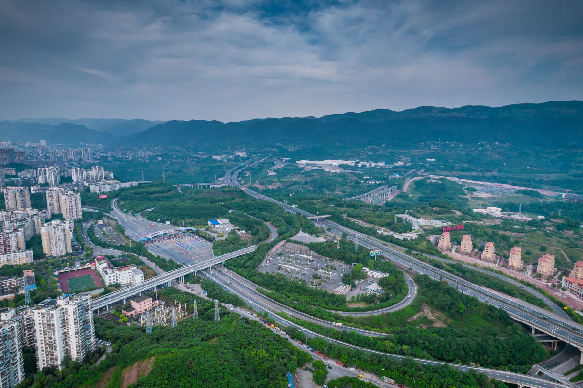 绕城北碚南互通立交桥