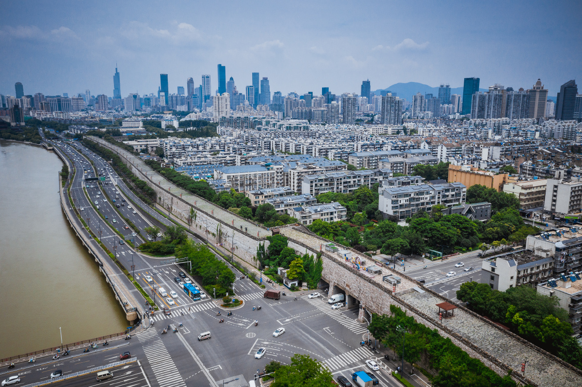 南京集庆门航拍