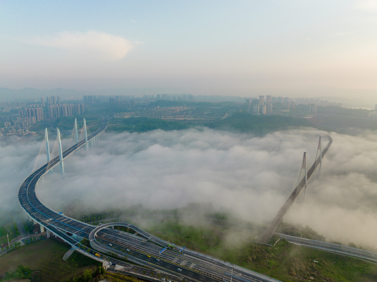 重庆蔡家嘉陵江轨道专用桥