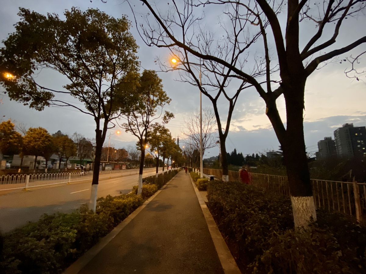 傍晚下班路上