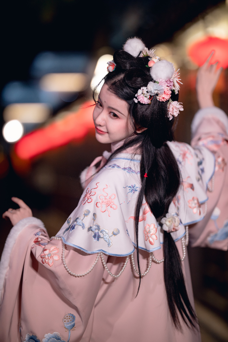 西塘汉服节夜景人像fofo酱