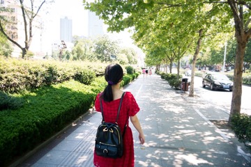 Girl in red
