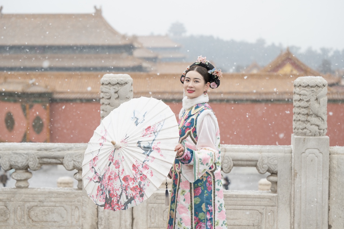 故宫雪景人像北京人像约拍