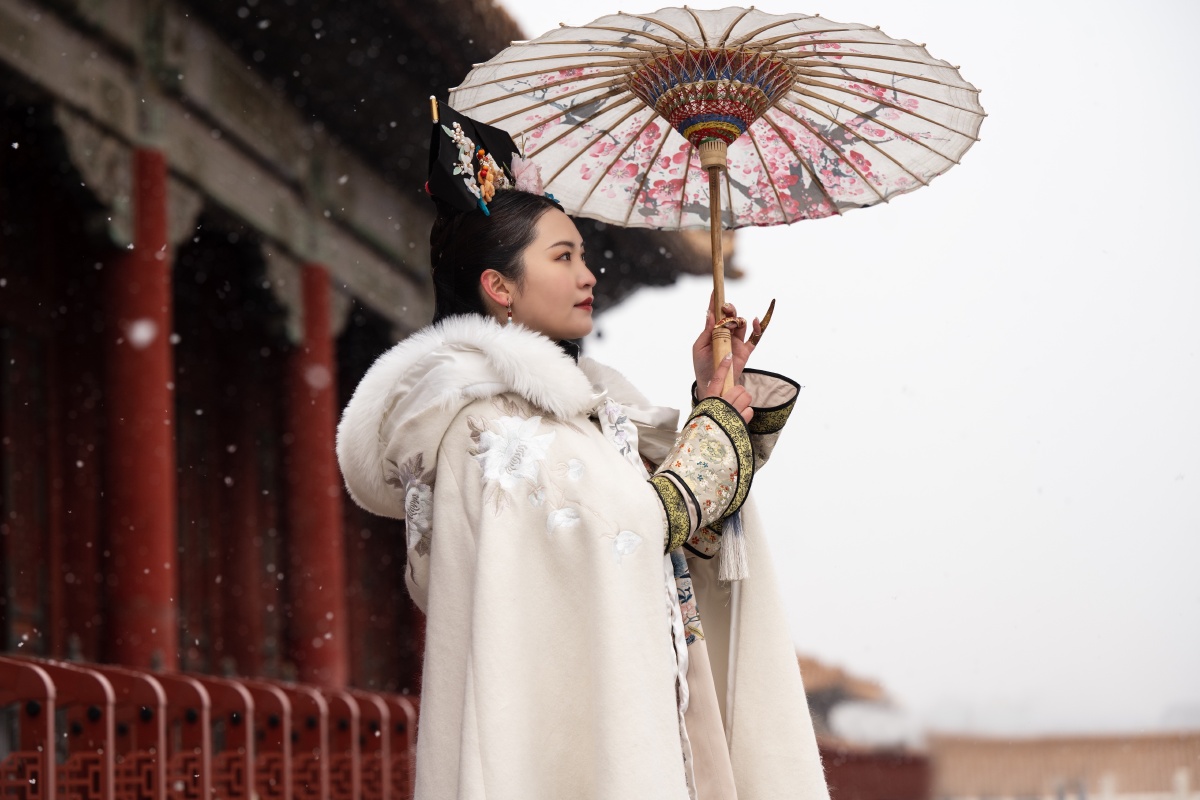 故宫雪景人像北京人像约拍