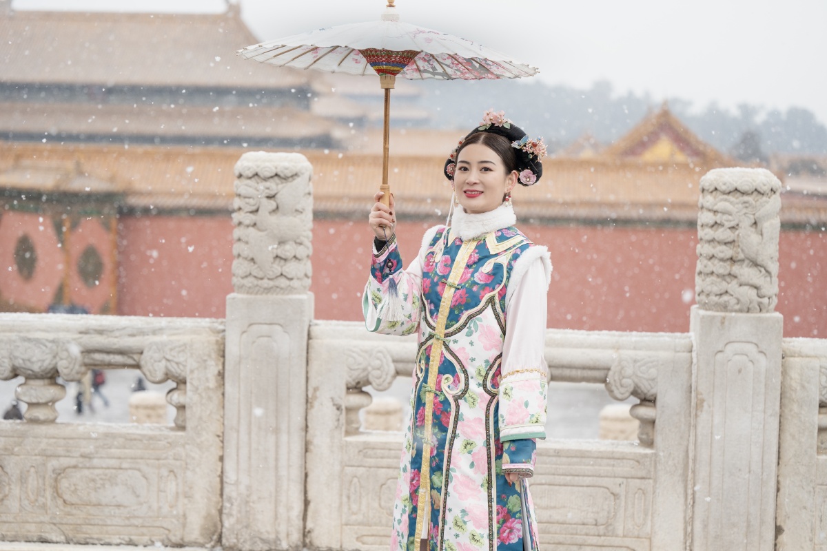 故宫雪景人像北京人像约拍