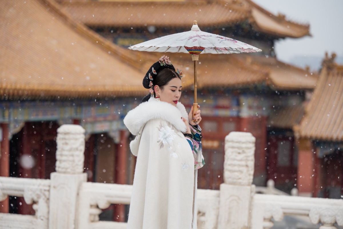 故宫雪景人像北京人像约拍