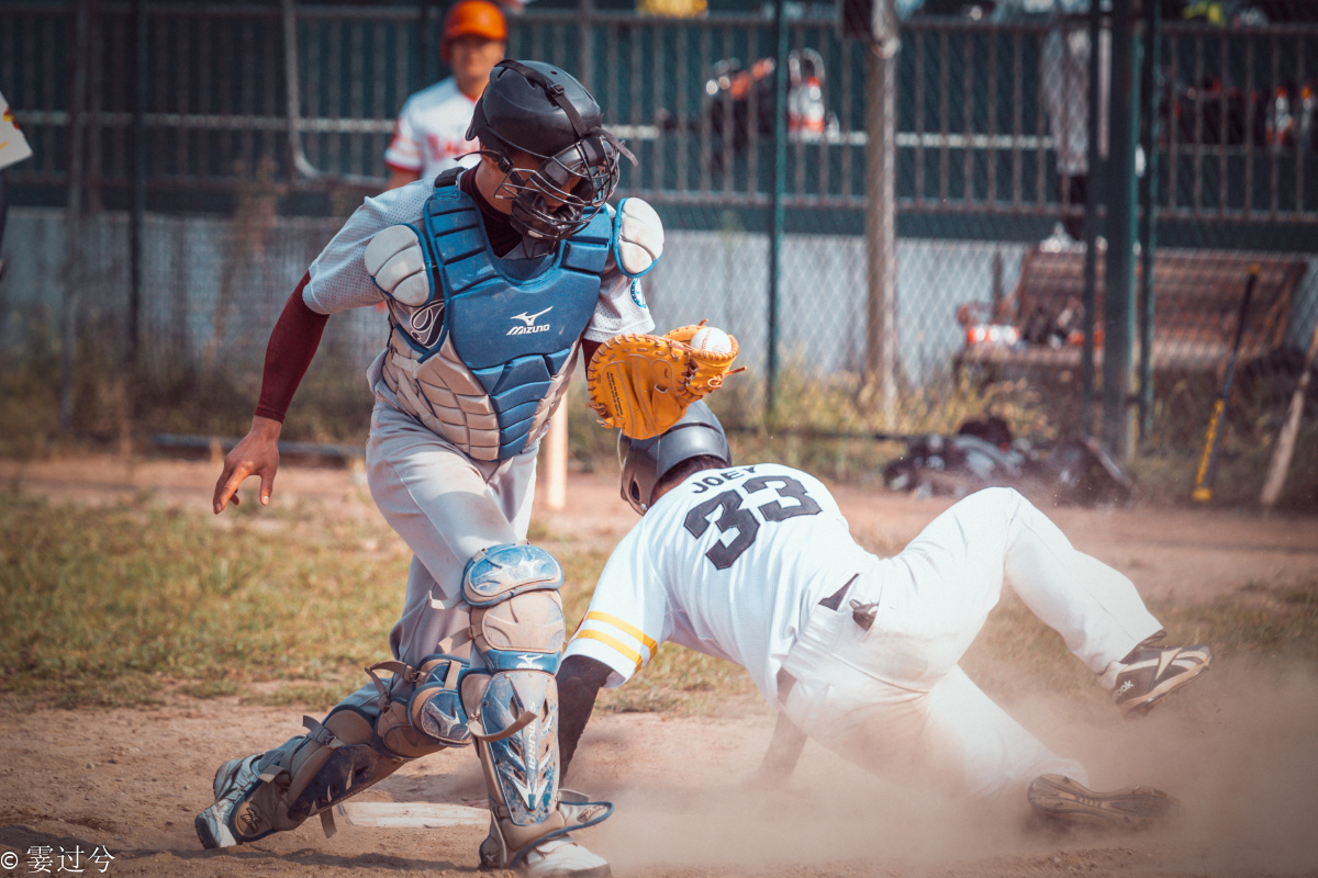 棒球比赛捕手照片一组