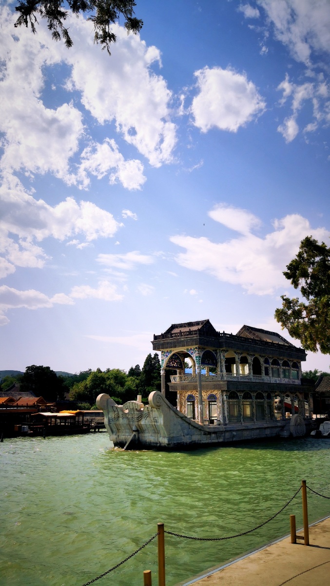 北京 颐和园_石舫石舫,取自海清河晏之意,北京颐和园石舫,又名清晏舫
