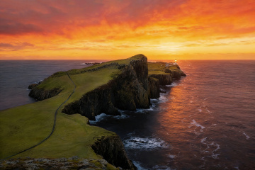 Neist Point日落