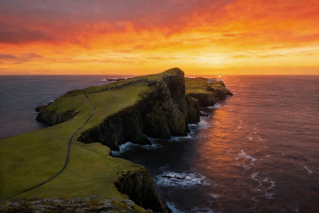 Neist Point日落