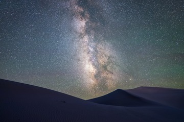 腾格里沙漠银河