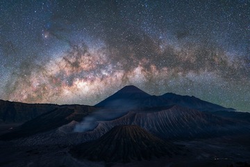 布罗莫火山银河