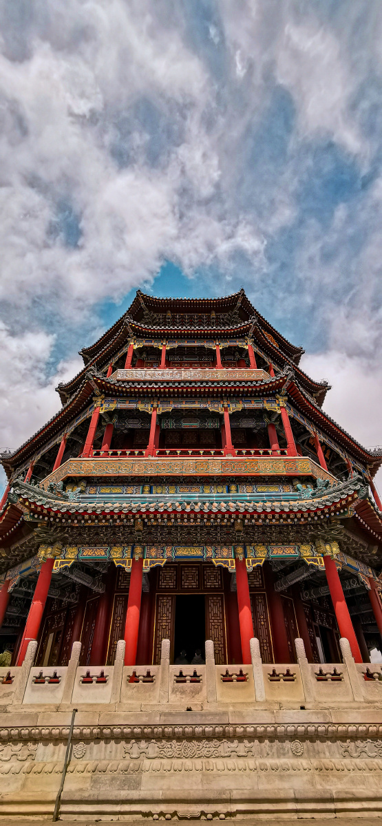 颐和园 .佛香阁阴天 晴天下的佛香阁 - 忆心wxn - 图虫