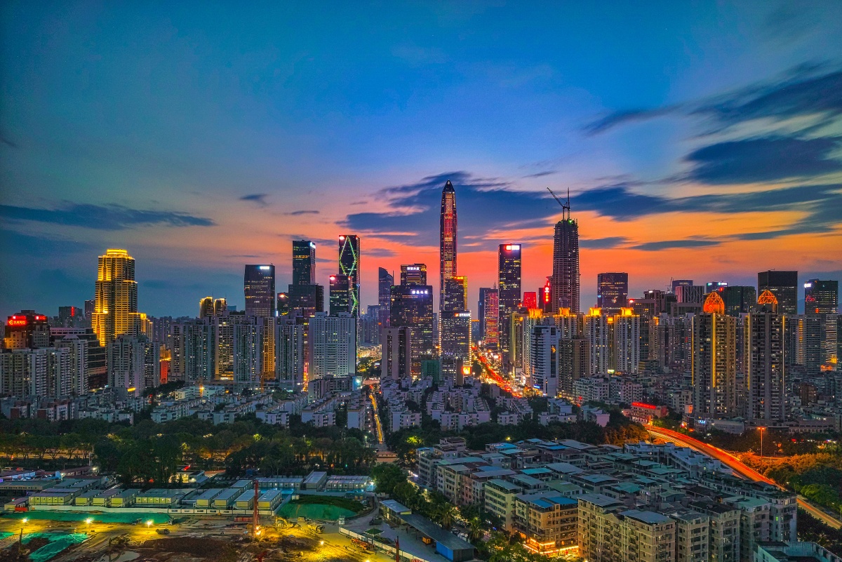 1/1手机随手拍#小米手机小米深圳风光城市城市建筑大赏夜景一起拍建筑