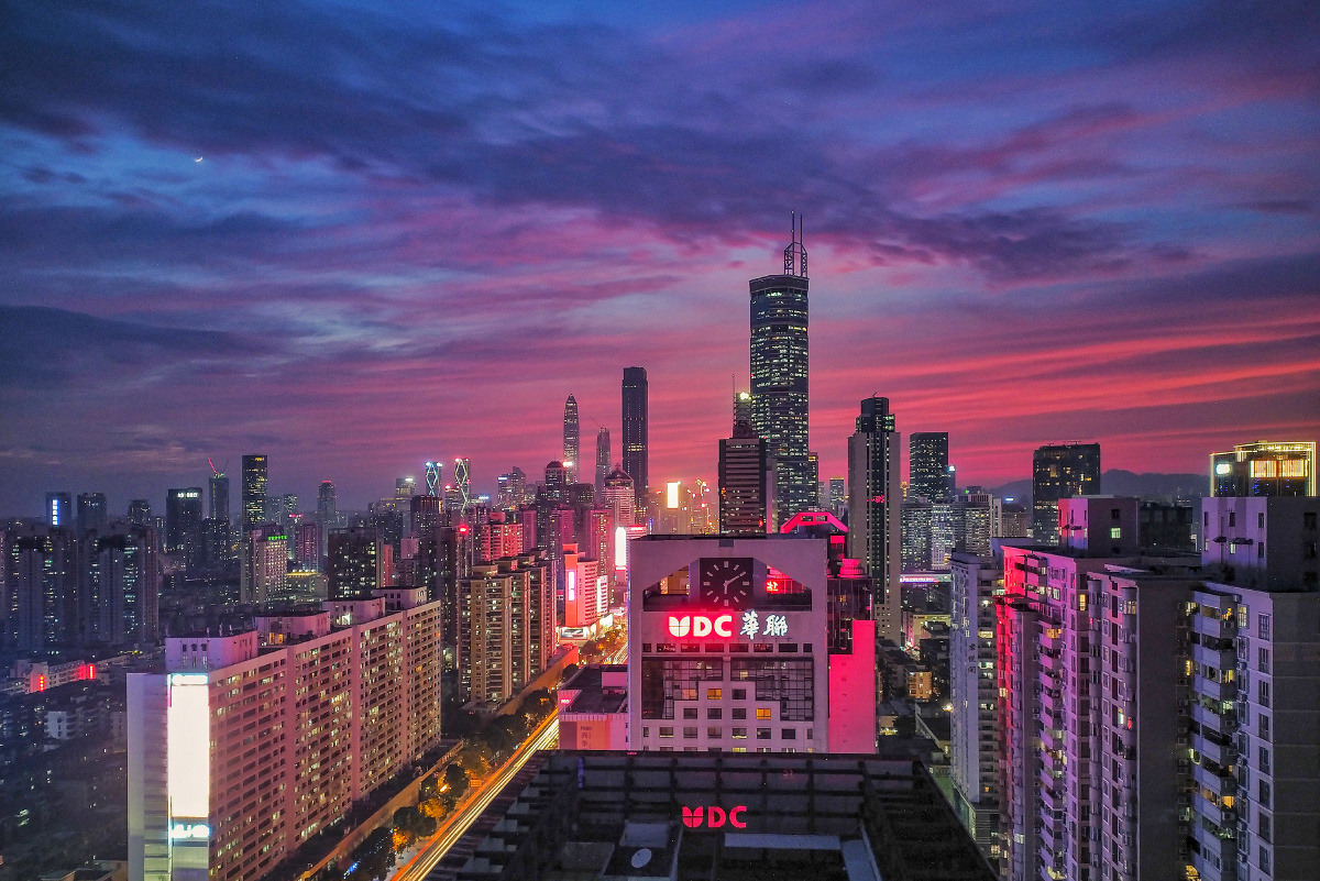 华强北的晚霞