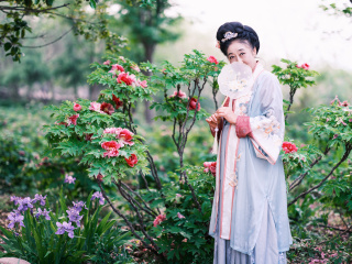 观花..