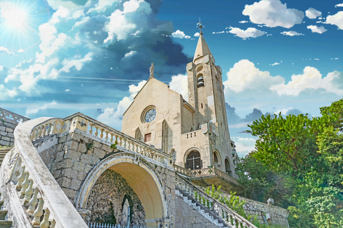 澳门主教山小堂(新海诚调色)