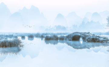 25  烟雨石桥