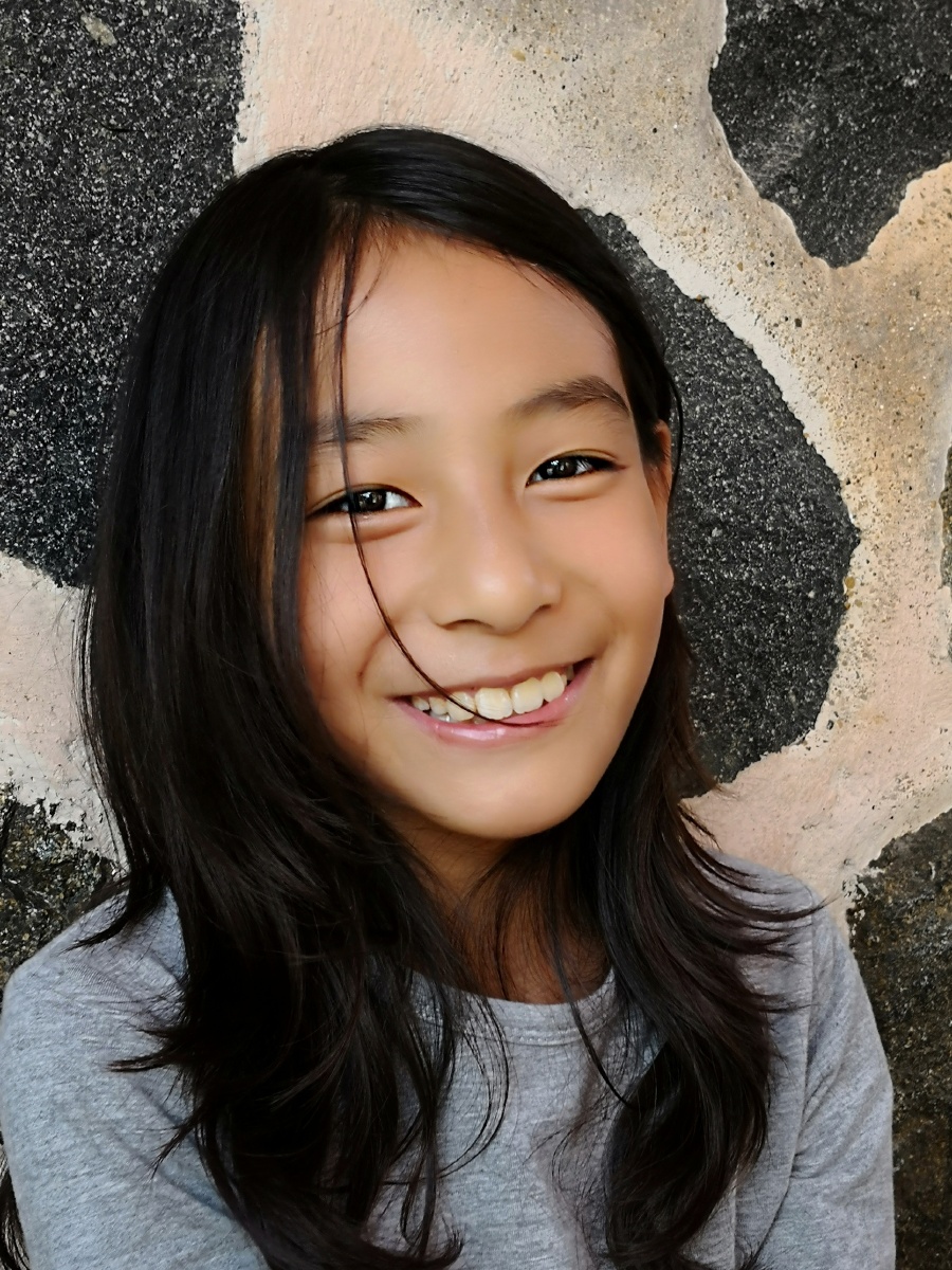 爱笑的台湾小姑娘