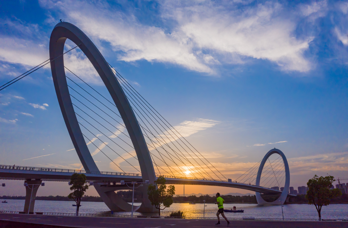 南京眼步行桥南京市建邺区