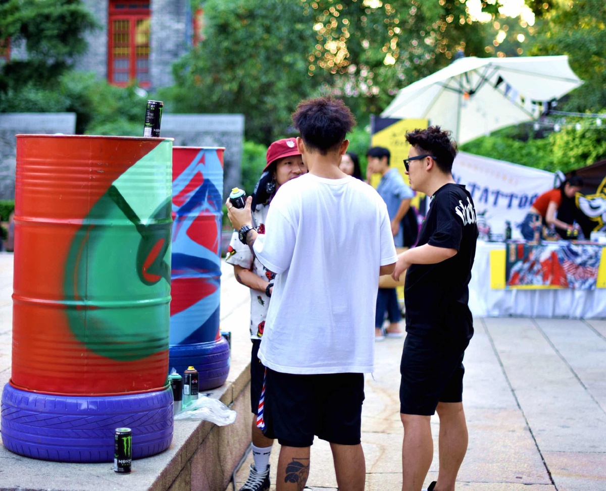 街头说唱准备中