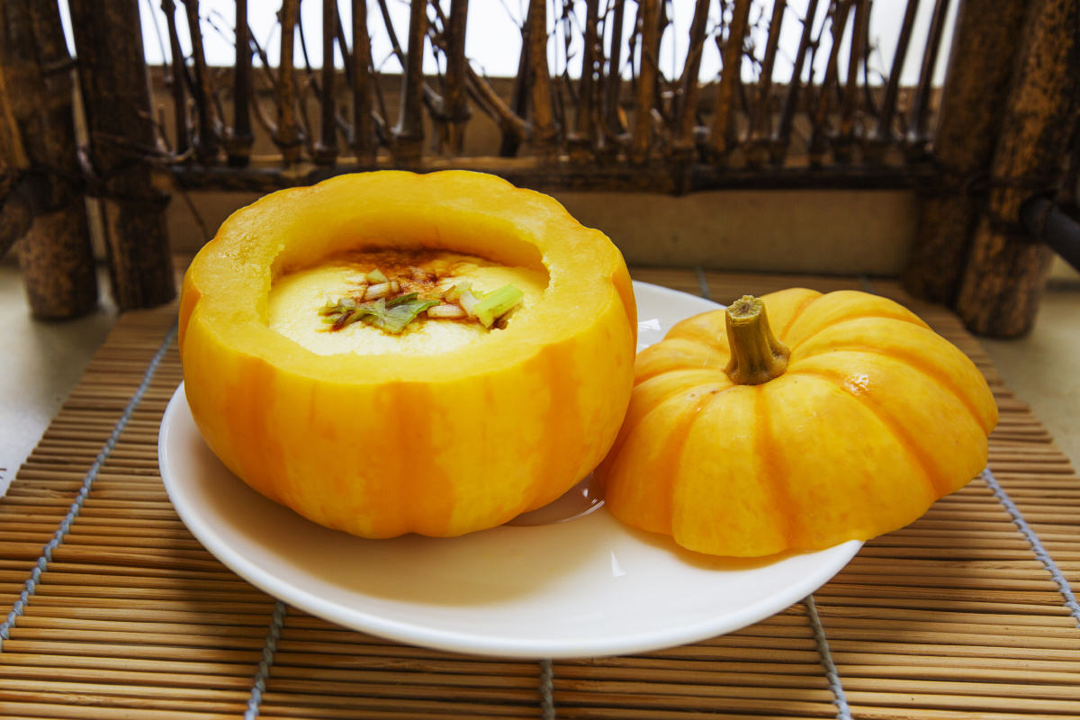 南瓜盅蒸蛋