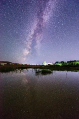 鸣沙山银河倒影