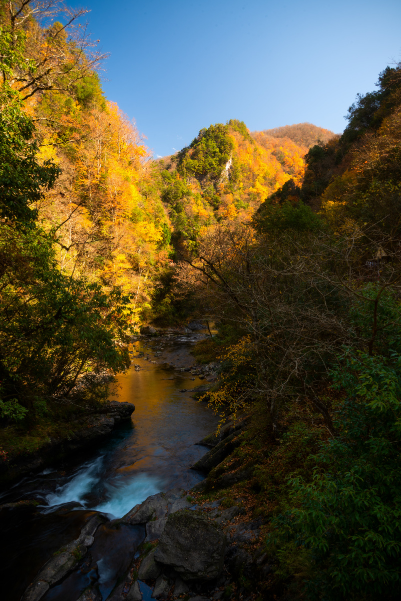 安康镇坪飞渡峡巴山秘境初冬的飞渡峡