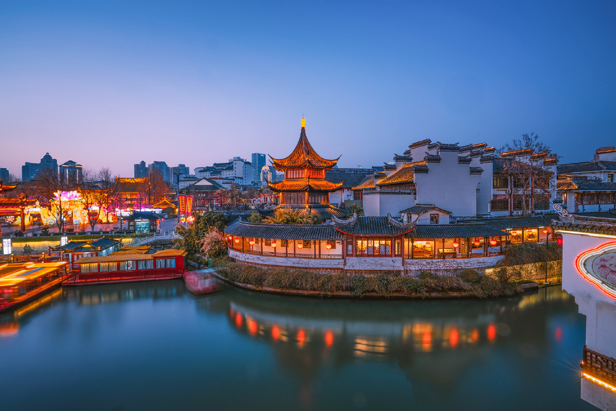 夫子庙夜色秦淮灯会是流行于南京的民俗活动是首批国家级非物质文化