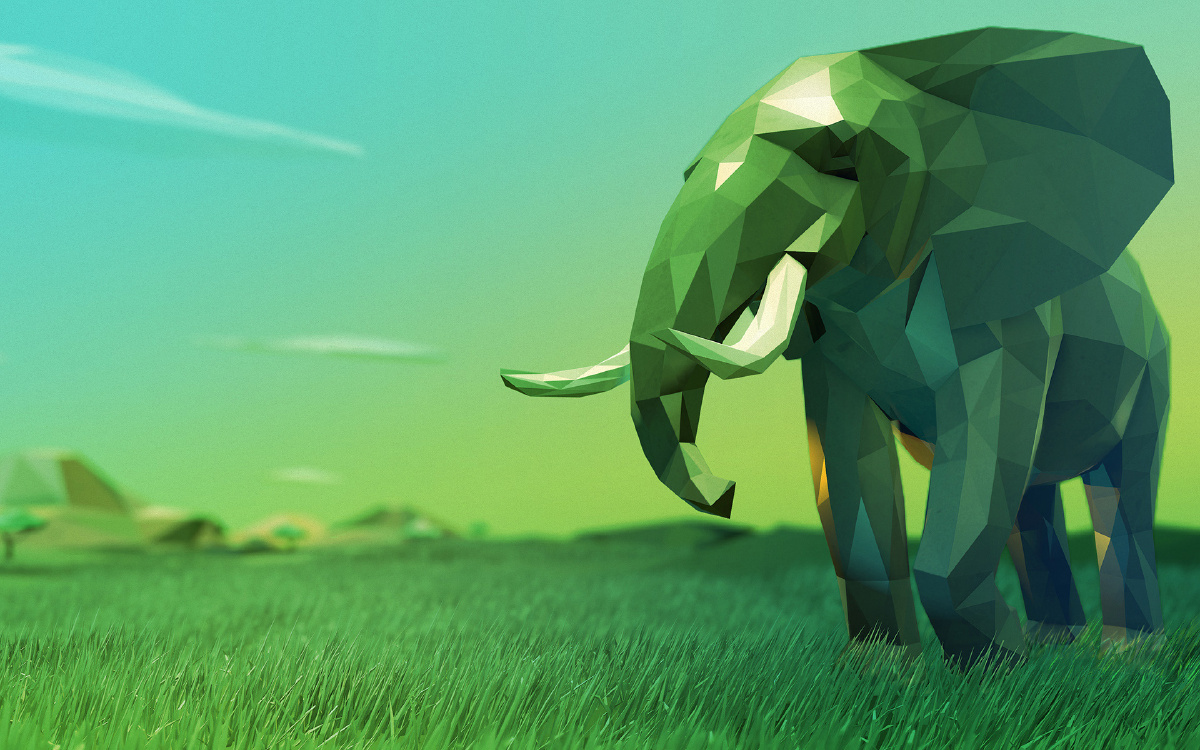 low poly 3d动物风