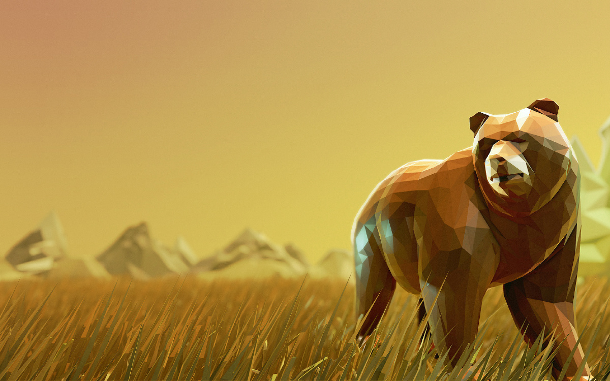 low poly 3d动物风