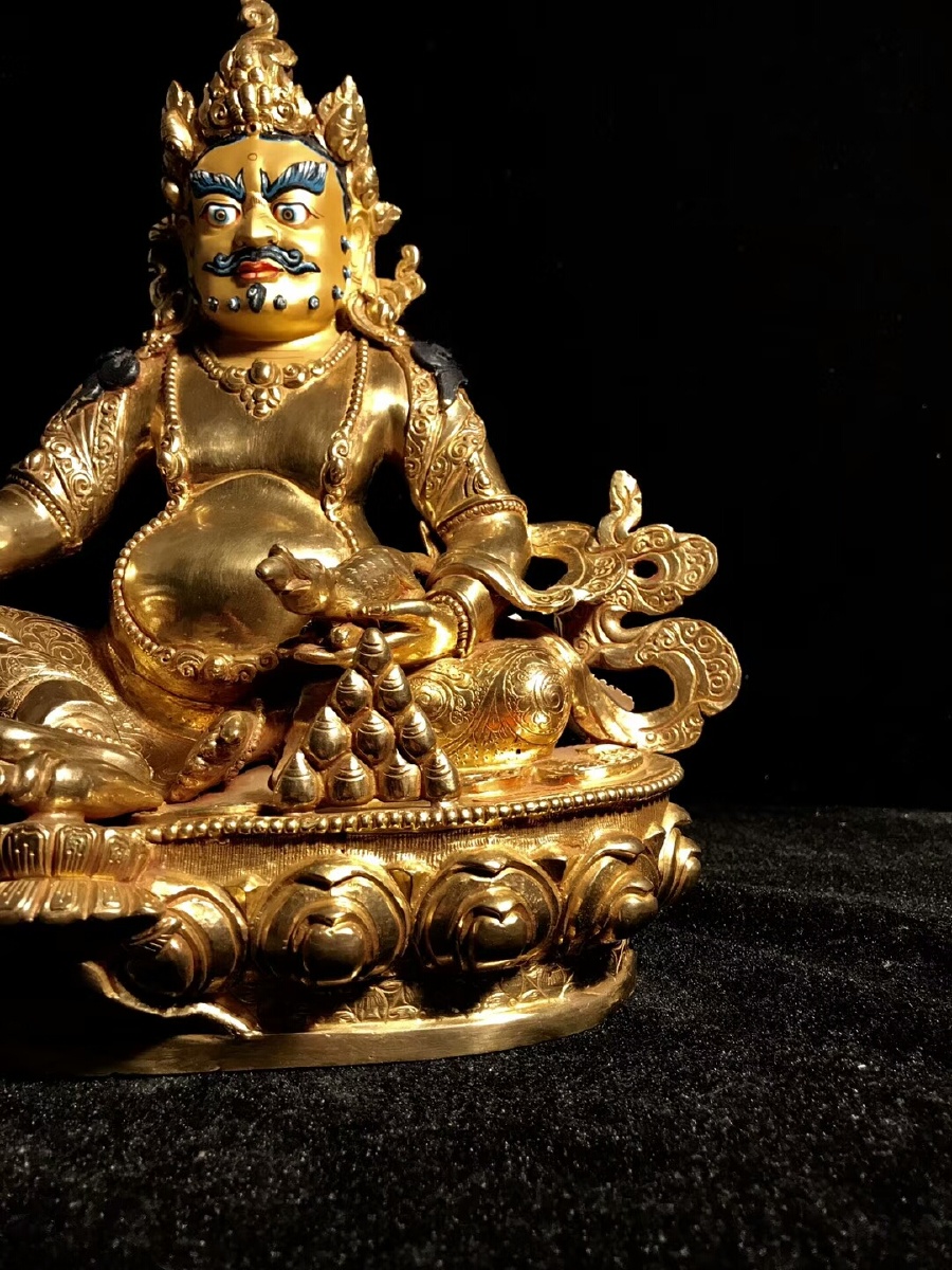 藏传黄财神佛像