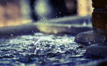 Moment of water drops