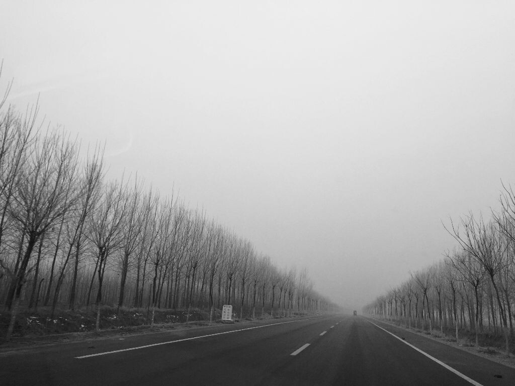 回单位的路上，静谧如野。