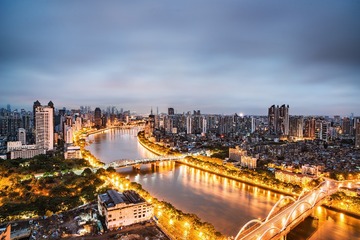 海珠广场日出