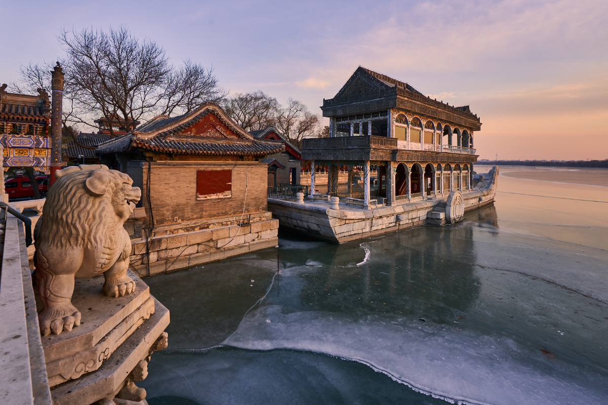 颐和园冬日光影