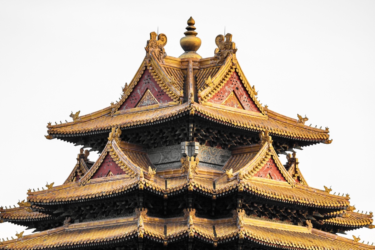 北京故宫角楼三件套