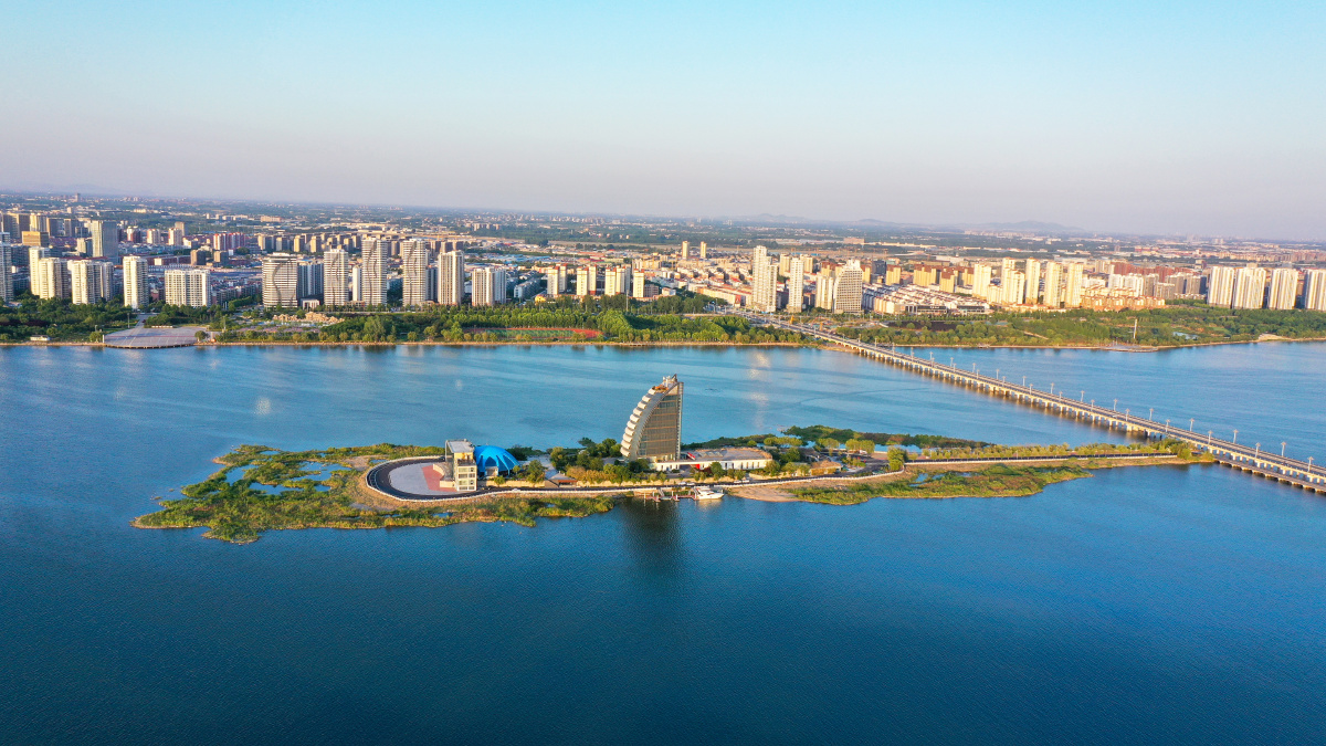 沂河之美——航拍临沂沂河两岸风景(组图6幅) - 摄影师王文童 - 图虫