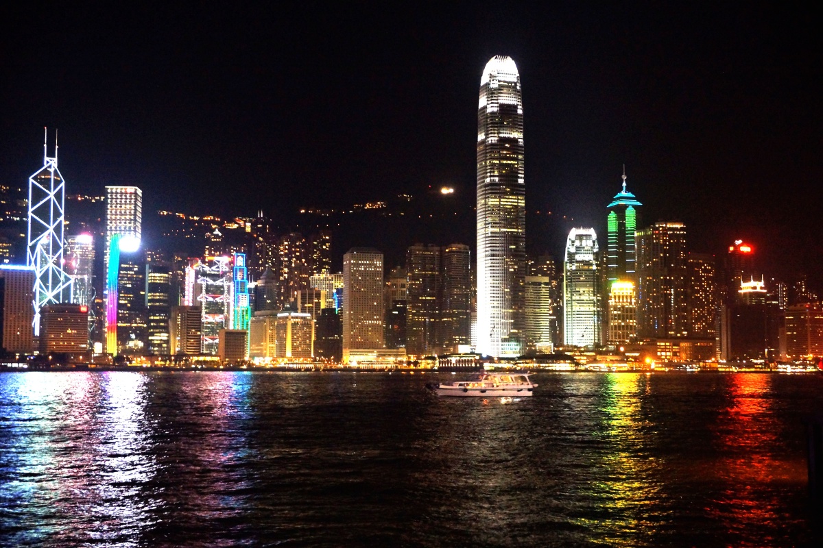 维多利亚港夜景印象之一——香港城市风光随拍