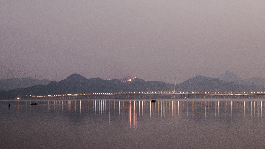 深圳湾黄昏
