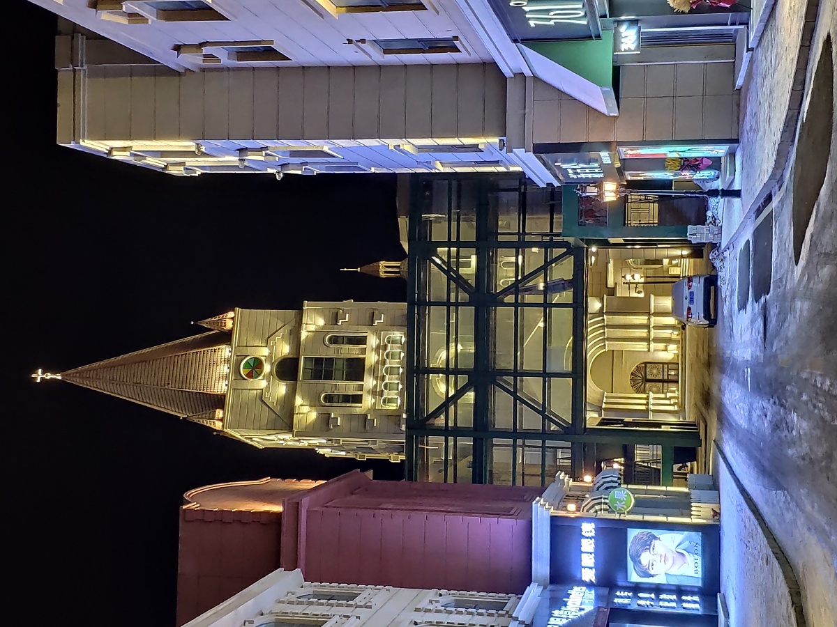 雪后的哈尔滨江北假装自己在欧洲