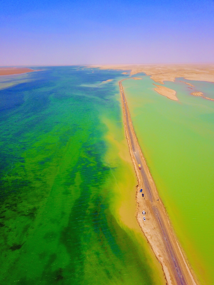 青海也有如此美丽的双色湖