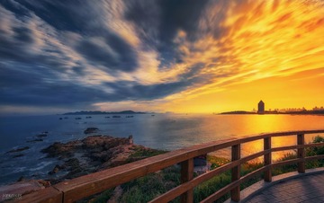 沿途的海景