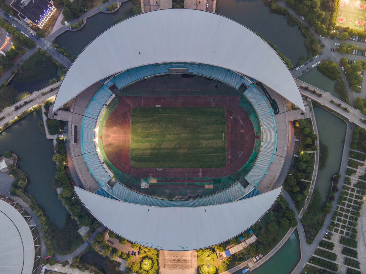 常熟体育中心 by mavic air 2