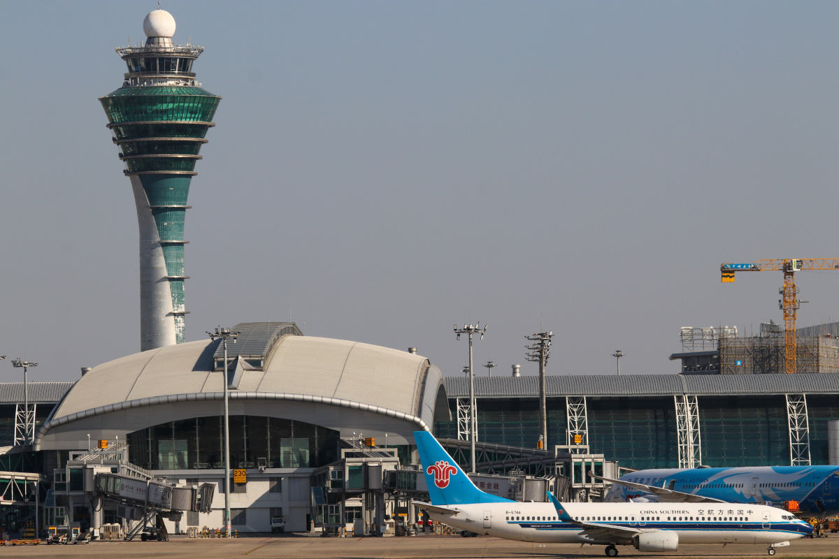 广州白云国际机场西跑拍机