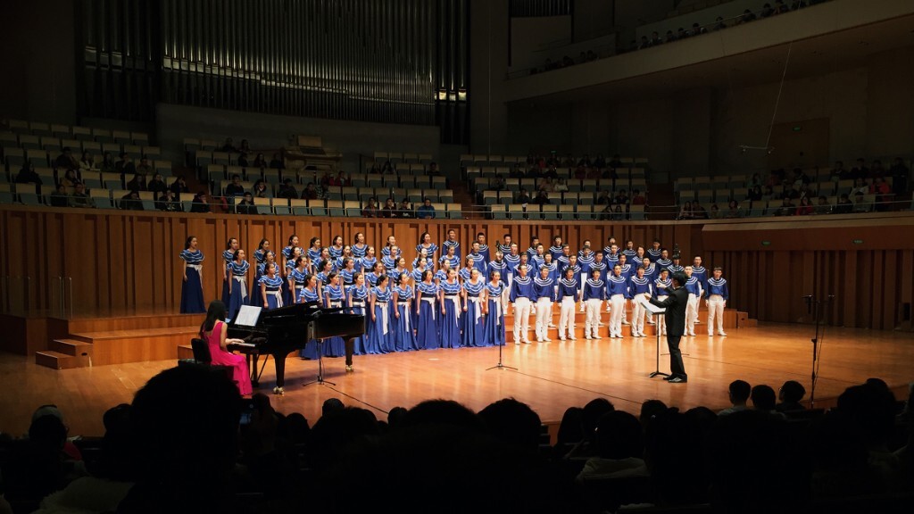 学校合唱团在国家大剧院演出,值得纪念。