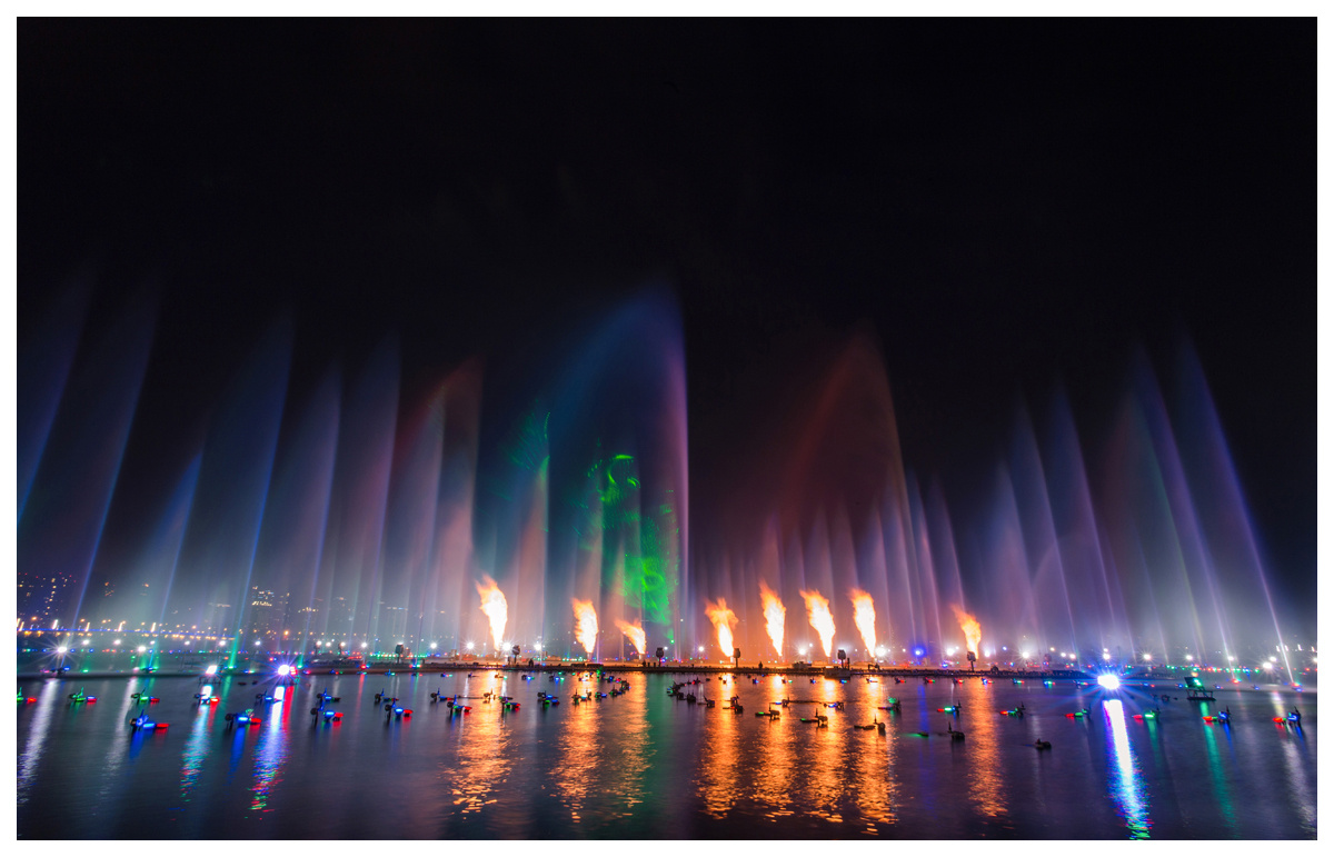 苏州金鸡湖音乐喷泉