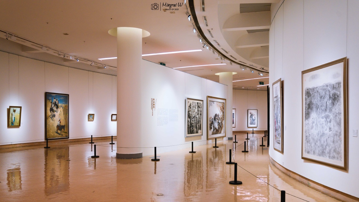 打卡陕西省美术博物馆这景色真不错拍人像一绝机智