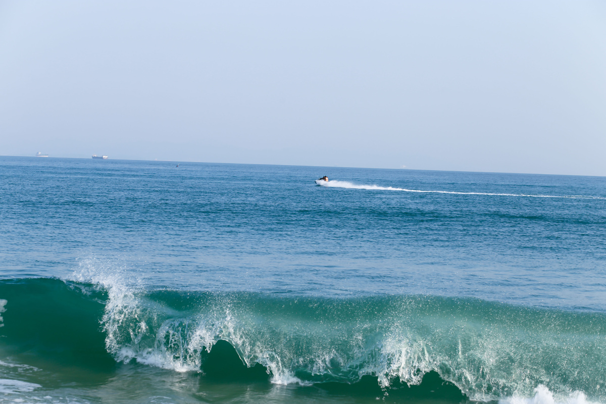 深圳大梅沙一望无际的大海