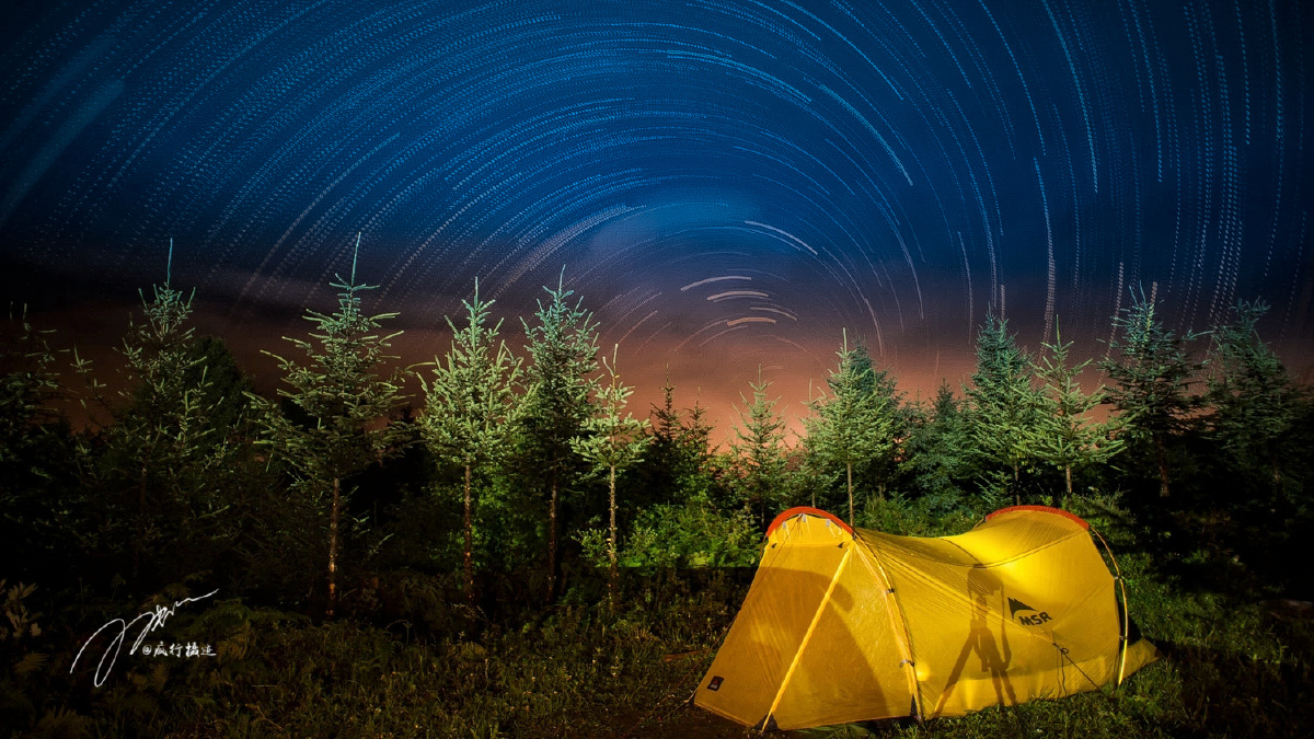 四川海螺沟七号营地若丁山之夜
